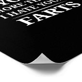I Love You More Than I Hate Your Farts Funny Coupl Poster (Ecke)