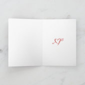 "I love you more than my luggage"  Karte (Innenseite)