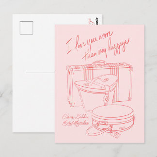 "I love you more than my luggage" Postcards Postkarte