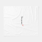 I Love You More Timeless Classic Style  Fleecedecke (Vorderseite (Horizontal))