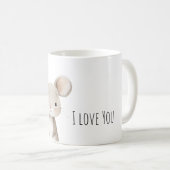 I Love You Mouse Kaffeetasse (VorderseiteRechts)