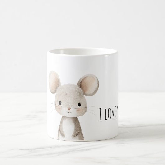 I Love You Mouse Kaffeetasse (Mittel)