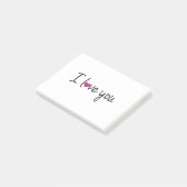 I love you post-it klebezettel (angewinkelt)