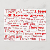 I love you postcard postkarte (Vorderseite)
