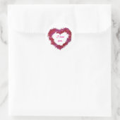 I love you, red wispy heart stickers (Tasche)