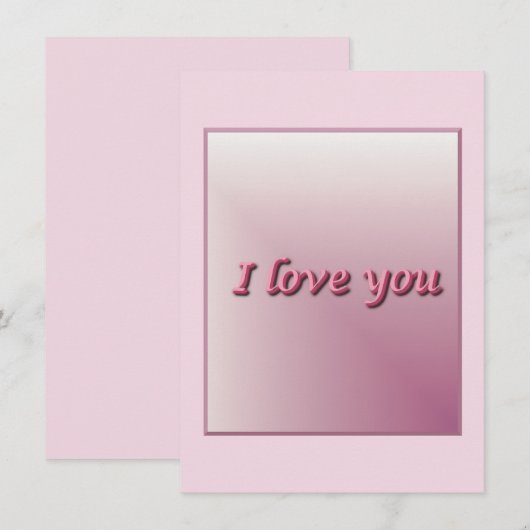 I love you. save the date (Vorne/Hinten)