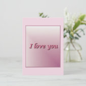 I love you. save the date (Stehend Vorderseite)