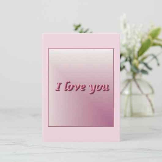 I love you. save the date (Stehend Vorderseite)