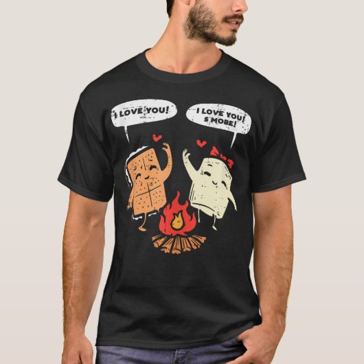 I Love You Smore Funny Camping Couple Camper Men W T-Shirt (Vorderseite)