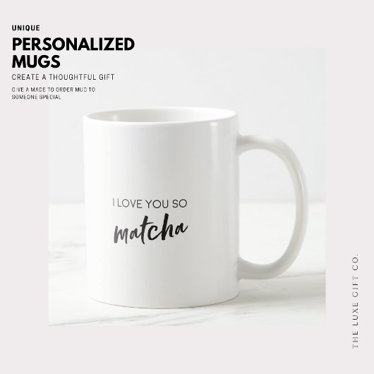 I Love You So Matcha Quote Kaffeetasse