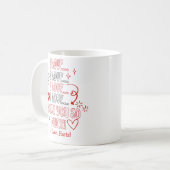 I Love You So Much Note Romantic Valentines Kaffeetasse (Vorderseite Links)
