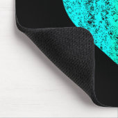 I Love You Teal Heart Distressed Valentines Day Mousepad (Ecke)