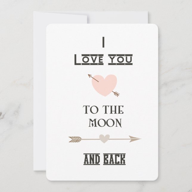 I love you to the moon and back (Vorderseite)