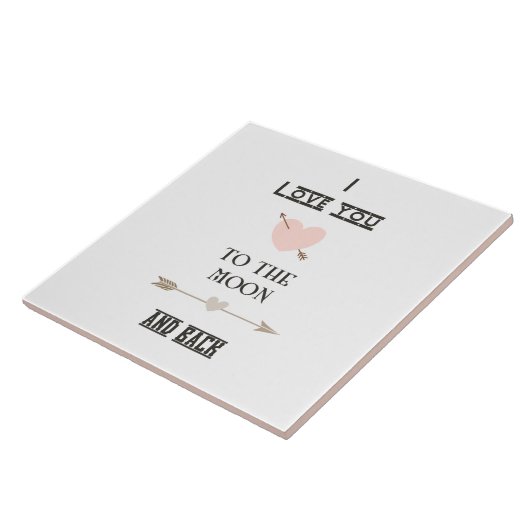 I love you to the moon and back fliese (Seite)
