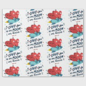 I love you to the moon and back geschenkpapier (Flach)