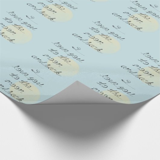 I love you to the moon and back geschenkpapier (Ecke)