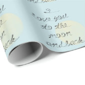 I love you to the moon and back geschenkpapier (Rolleneckpunkt)