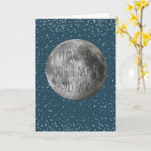 I love you to the moon and back karte (Gelbe Blume)