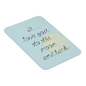I love you to the moon and back magnet (Rechte Seite)