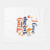 I Love You To The Moon And Back Modern Romantic De Fleecedecke (Vorderseite (Horizontal))