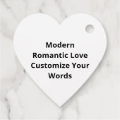 I Love You To The Moon And Back Modern Romantic De Geschenkanhänger (Rückseite)