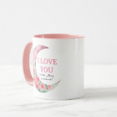 I Love You To The Moon And Back Mug Tasse (Vorderseite Links)