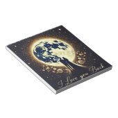 I love you to the moon and back notizblock (angewinkelt)