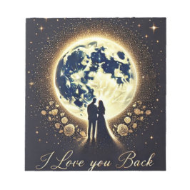 I love you to the moon and back notizblock
