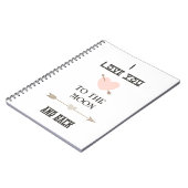 I love you to the moon and back notizblock (Linke Seite)