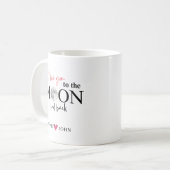 I Love You to the Moon and Back Personalized Kaffeetasse (Vorderseite Links)