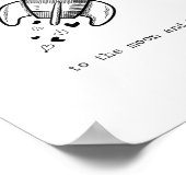 I Love You To The Moon And Back Playful Artistic D Poster (Ecke)