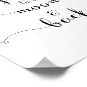 I love you to the moon and back poster (Ecke)