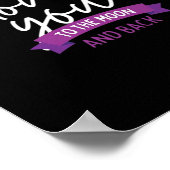I Love You To The Moon And Back Romantic Aesthetic Poster (Ecke)
