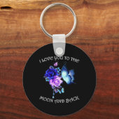 I love you to the moon and back schlüsselanhänger (Vorderseite)