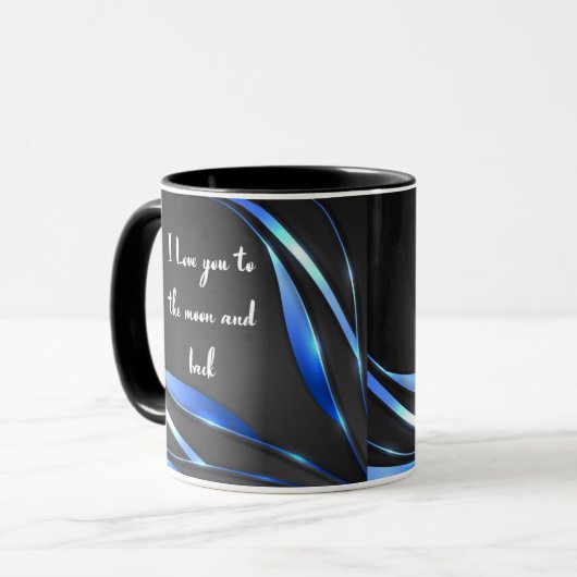 I love you to the moon and back tasse (Vorderseite Links)