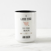 I love you to the moon and back tasse (Zentrum)