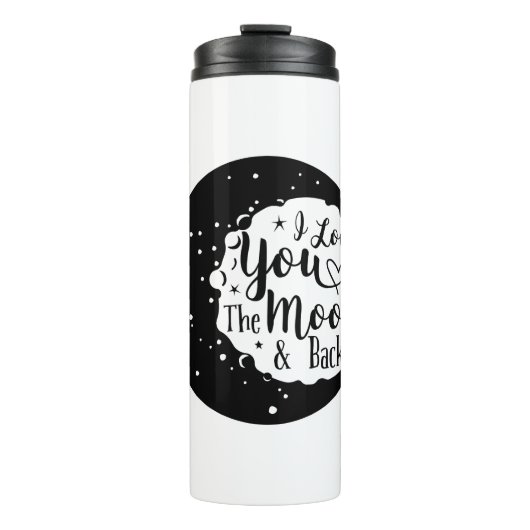 I love you to the moon and back thermosbecher (Vorderseite)