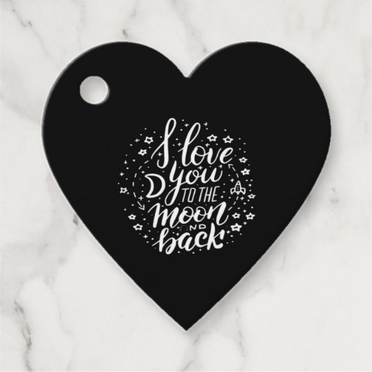 I Love You To The Moon And Back Timeless Appeal  Geschenkanhänger (Vorderseite)