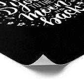 I Love You To The Moon And Back Timeless Appeal Poster (Ecke)