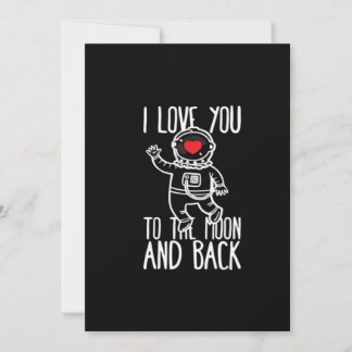 I Love You To The Moon And Back Trendy Style  Feiertagskarte