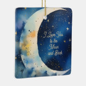 I love You to the Moon Custom Text Keramikornament (Rechts)