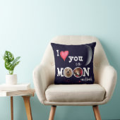 I Love You to the Moon Customized Throw Pillow Kissen (Stuhl )