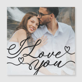  I Love You Valentine’s Day Photo Card Magnetkarte