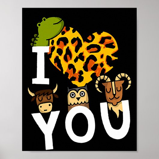 I Love You Valentines Day Romance For Poster (Vorne)