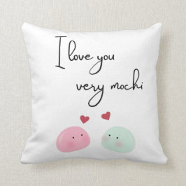 I love you very mochi kissen