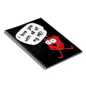 I Love You With All My Me – Cute Valentine Notizblock (Rechte Seite)