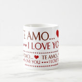 I Love You zerteilt - Kaffeetasse (Mittel)