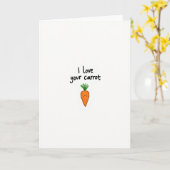 I Love Your Carrot Greeting Card Karte (Gelbe Blume)