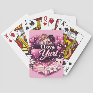 I Love Yuri | Kawaii Girls’ Love Anime Aesthetic Spielkarten