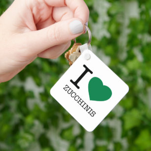 I LOVE ZUCCHINIS SCHLÜSSELANHÄNGER